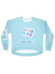 candy 95 women's drop shoulder sweatshirt - Public Space xyz - vaporwave aesthetic clothing fashion, kawaii, pastel, pastelgrunge, pastelwave, palewave