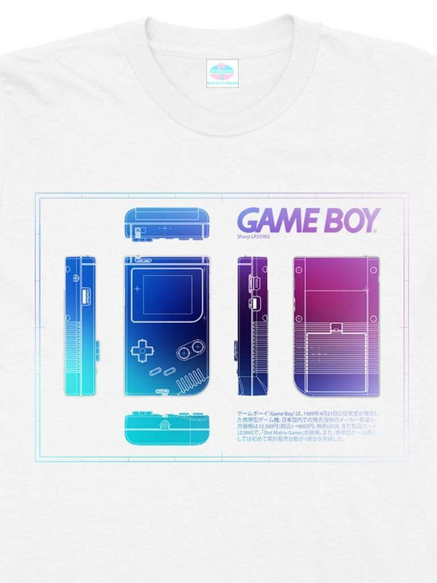gameboy diagram cotton t-shirt