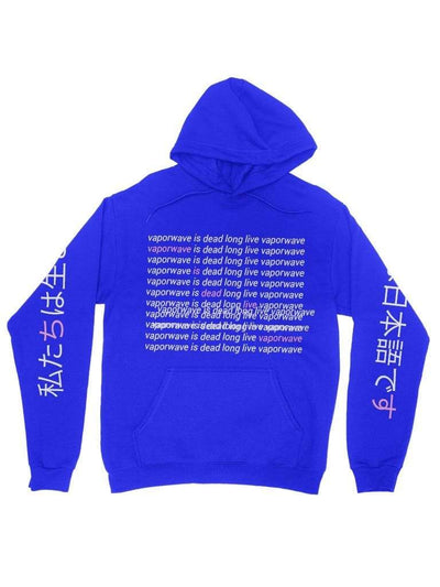 Vaporwave Is Dead Hoodie - Public Space xyz - vaporwave aesthetic clothing fashion, kawaii, pastel, pastelgrunge, pastelwave, palewave
