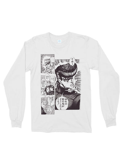 j0j0 manga sketch cotton long sleeve t