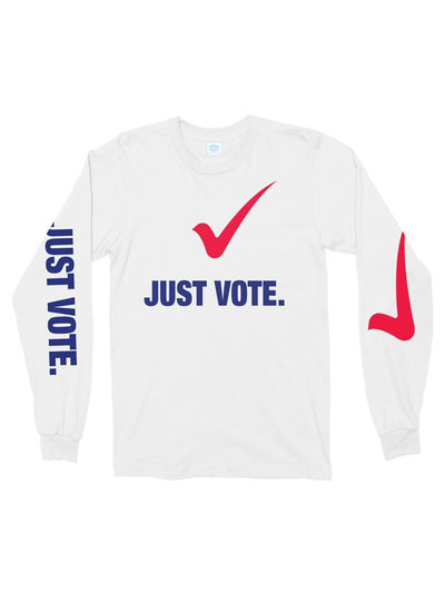 just vote cotton long sleeve t