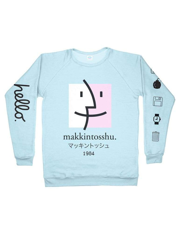 makkintosshu sweatshirt - Public Space xyz - vaporwave aesthetic clothing fashion, kawaii, pastel, pastelgrunge, pastelwave, palewave