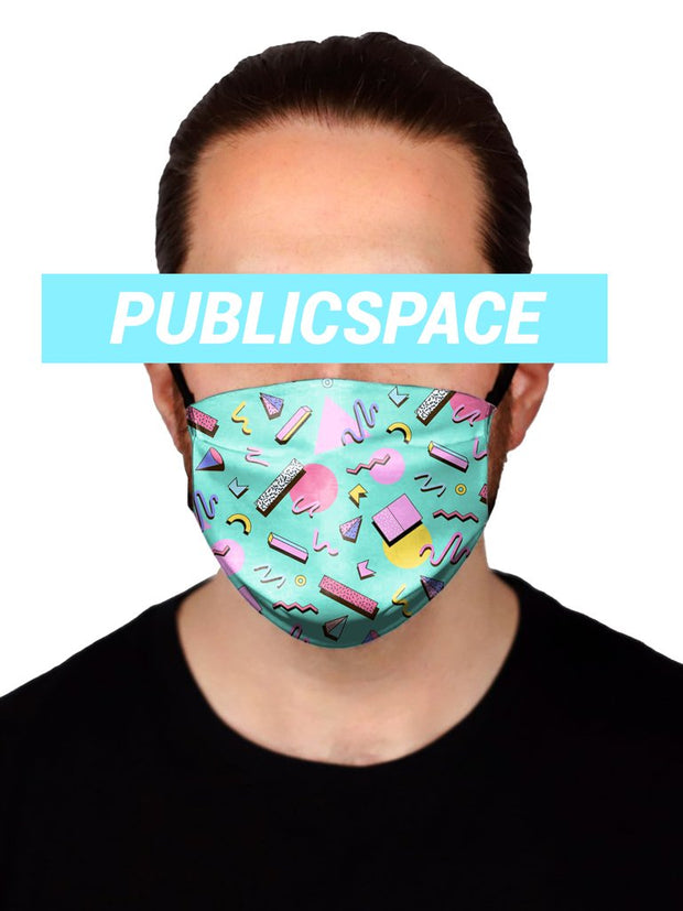 memphis party cloth face mask (non medical)