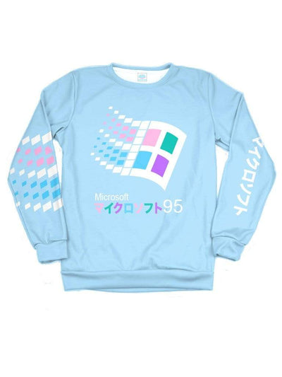 Candy 95 Sweatshirt - Public Space xyz - vaporwave aesthetic clothing fashion, kawaii, pastel, pastelgrunge, pastelwave, palewave